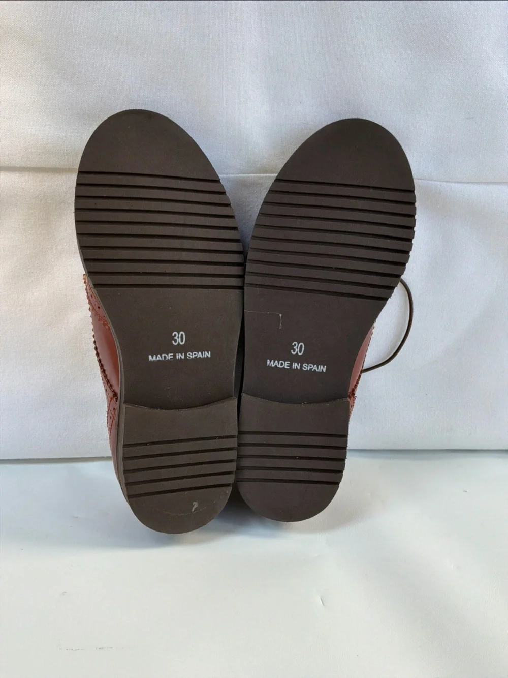 Beatrice & George Brown Oxford Shoes Youth Size 30 / US Size 12 New !!